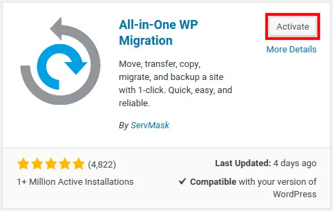 All-in-One WP Migration Unlimited Extension