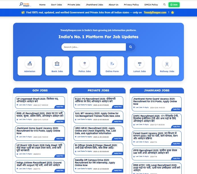 M Jobs – Modern Job Listing & Career Updates WordPress Theme
