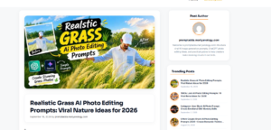 AI Prompt Blog Theme – Viral AI Image Prompt & Photo Editing Theme